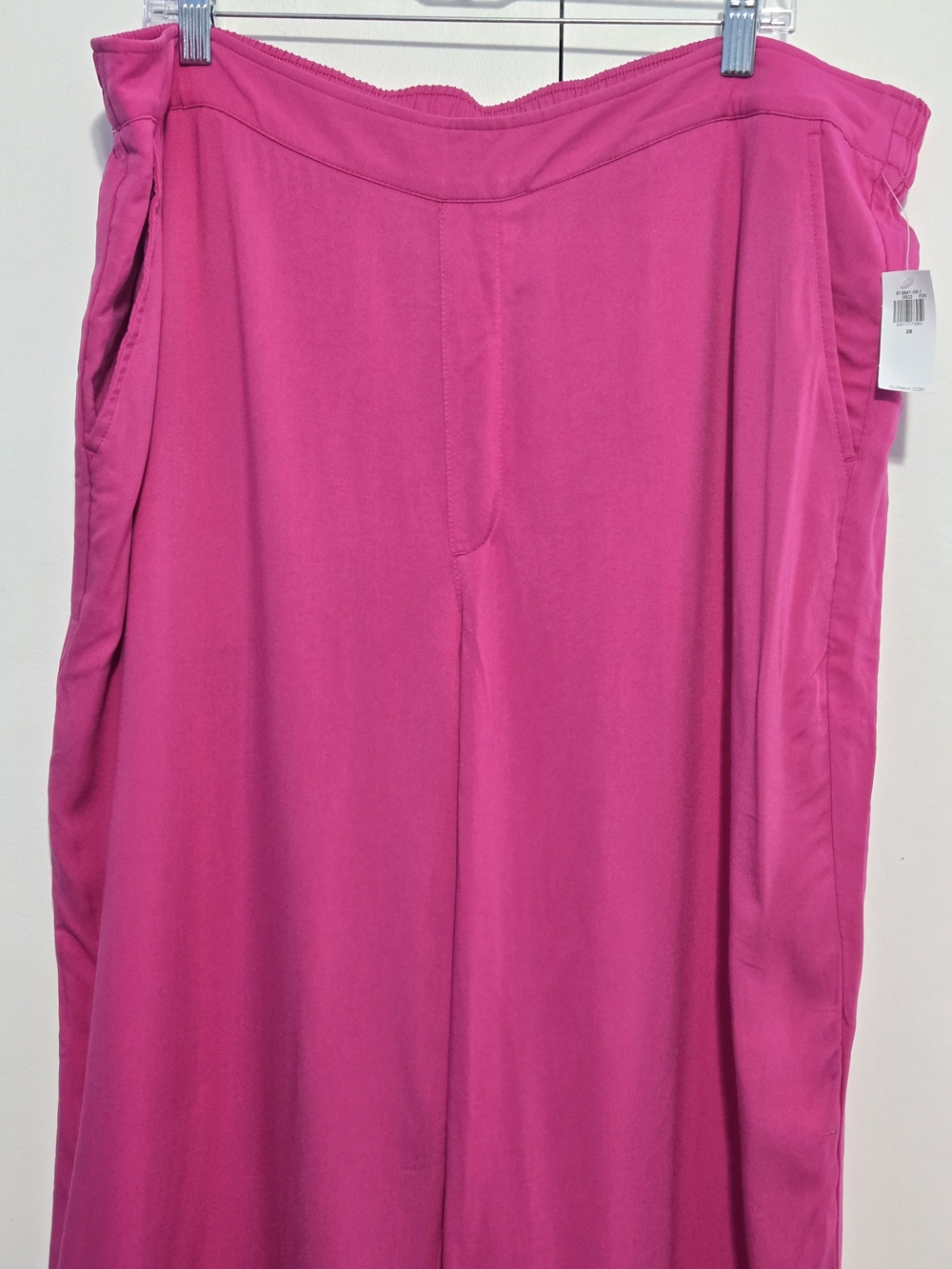 Old Navy Pink Wide Leg Pull On Pants Womens 2X NWT Viscose - Picture 2 of 7